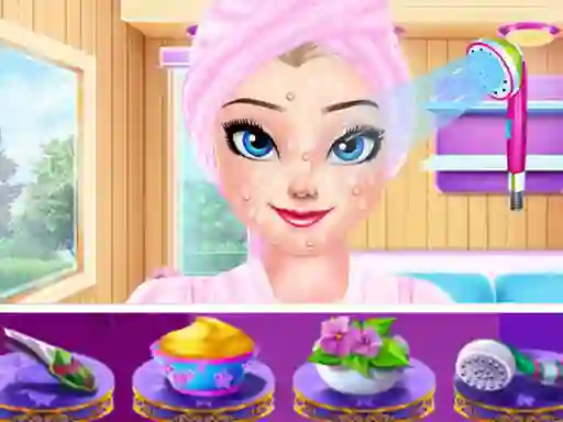 لعبة Elsa Holiday Spa Relax على الانترنت