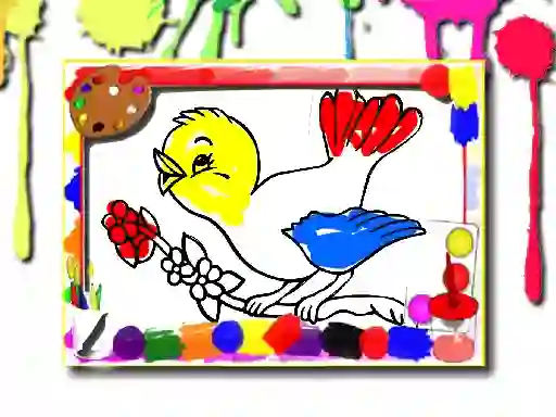 لعبة Birds Coloring Book على الانترنت