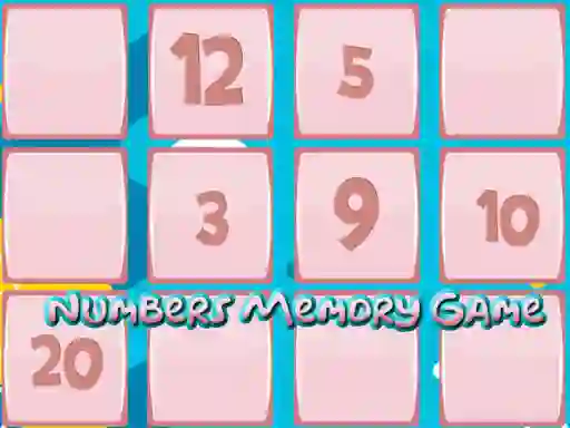 لعبة Memory Game With Numbers على الانترنت