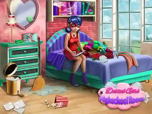لعبة Dotted Girl: Highschool room على الانترنت