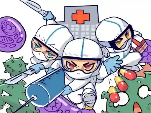 لعبة Against Coronavirus Puzzle على الانترنت