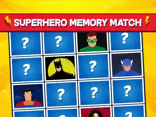 لعبة Superhero Memory Match على الانترنت