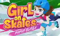 لعبة Girl on Skates Paper Blaze على الانترنت