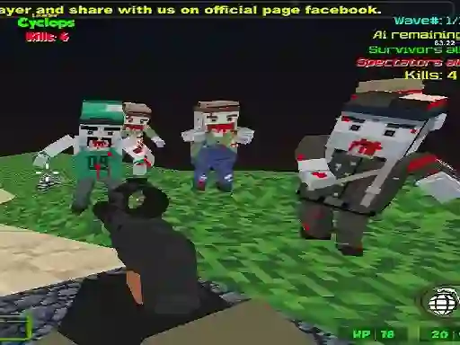 لعبة Blocky Combat SWAT Zombie Survival على الانترنت
