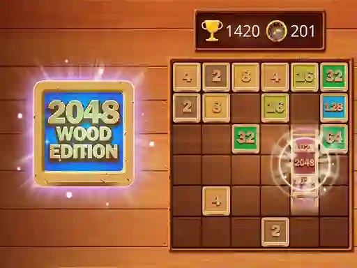 لعبة 2048 Wooden Edition على الانترنت