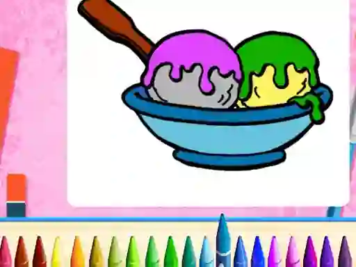 لعبة Online Ice Cream Coloring على الانترنت