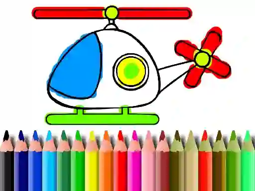 لعبة Back To School Helicopter Coloring على الانترنت