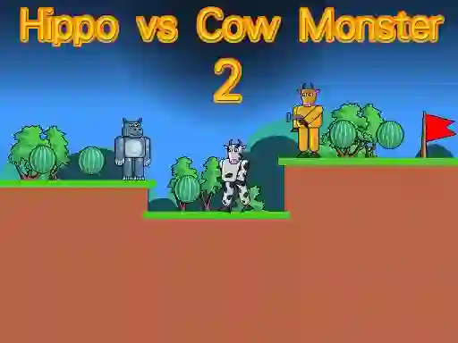 لعبة Hippo vs Cow Monster 2 على الانترنت