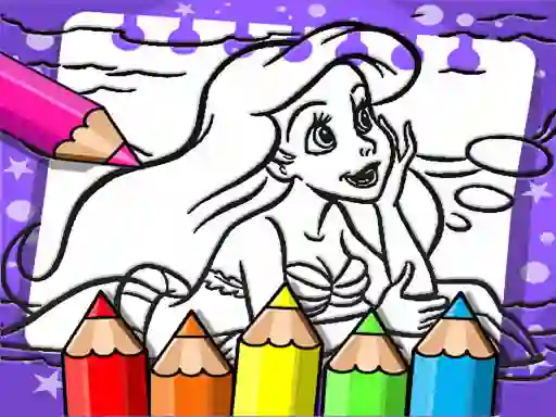 لعبة Ariel The Mermaid Coloring Book على الانترنت