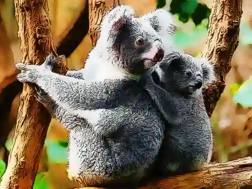 لعبة Cute Baby Koala Bear على الانترنت