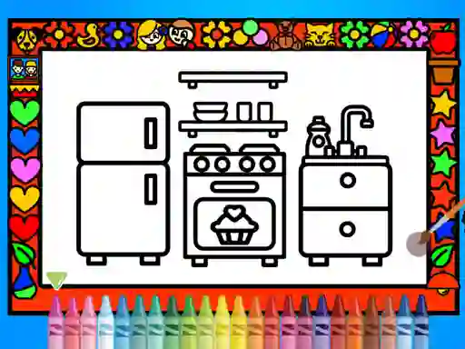 لعبة Color and Decorate Rooms على الانترنت