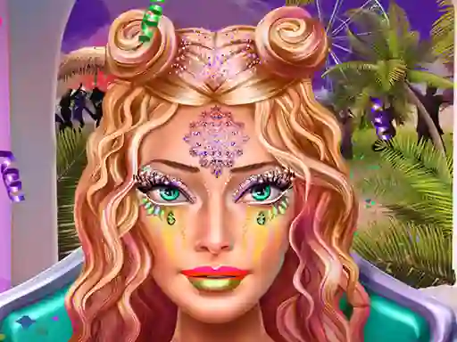 لعبة Ellie Coachella Makeup على الانترنت