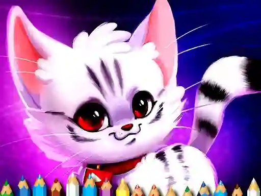 لعبة Cute Kitty Coloring على الانترنت