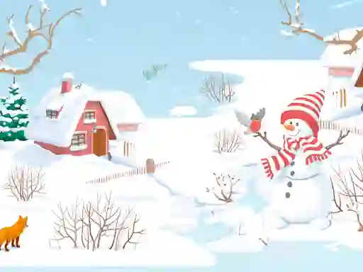 لعبة Snowman Slide على الانترنت