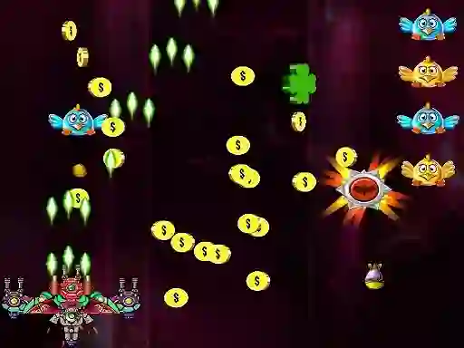 لعبة Space Attack Chicken Invaders على الانترنت
