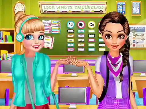 لعبة  Modern Girls Collage Day على الانترنت