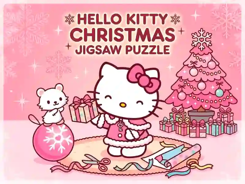 لعبة Hello Kitty Christmas Jigsaw Puzzle على الانترنت