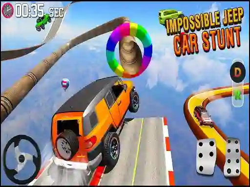 لعبة GT Jeep Impossible Mega Dangerous Track على الانترنت