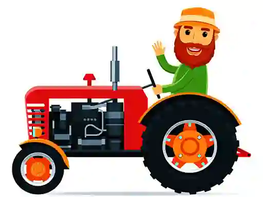 لعبة Cartoon Farm Traktors على الانترنت