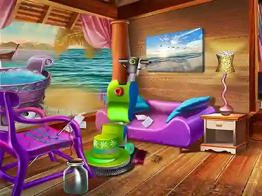 لعبة Beach House Cleaning على الانترنت