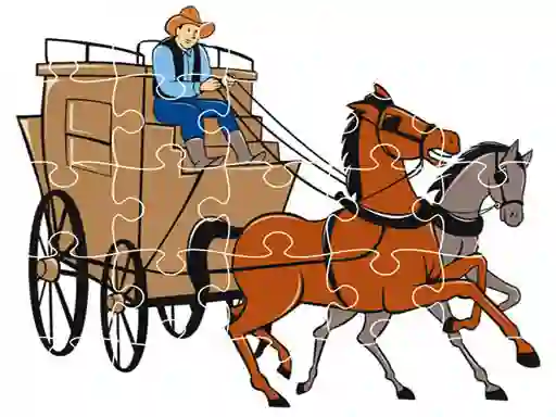 لعبة Wagons Jigsaw على الانترنت