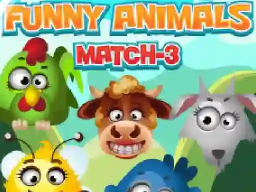 لعبة Funny Animals Match 3 على الانترنت