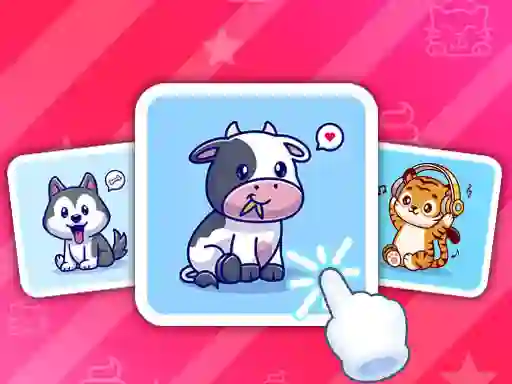 لعبة Cute Animal Cards على الانترنت