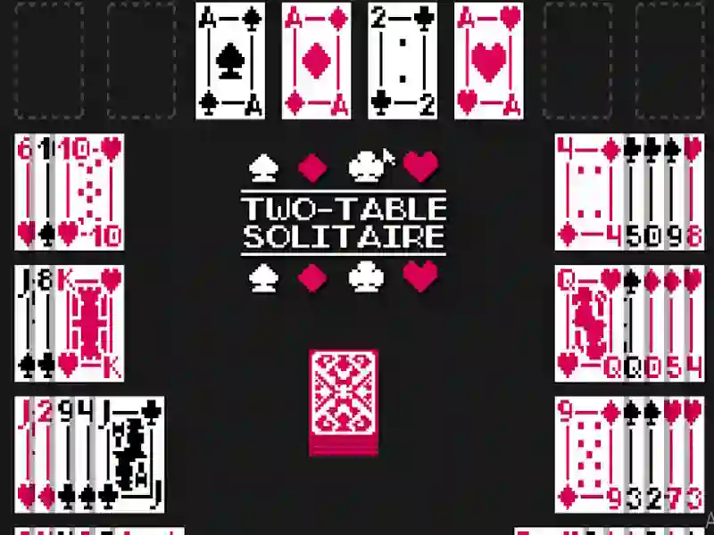 لعبة Two-Table Solitaire على الانترنت