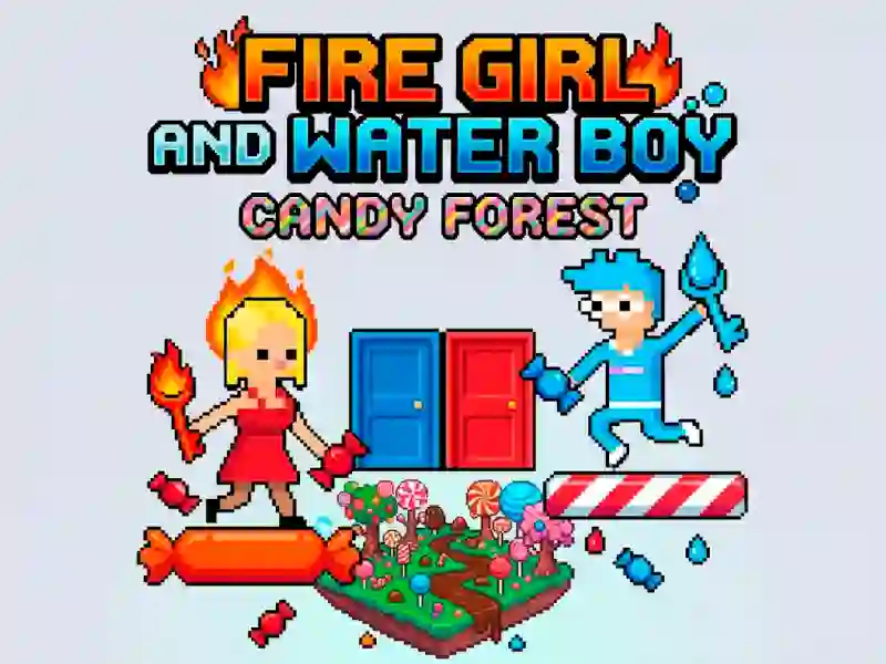 لعبة Fire Girl and Water Boy Candy Forest على الانترنت