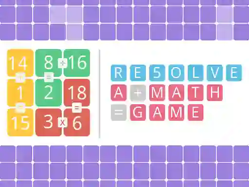 لعبة Resolve a math game على الانترنت