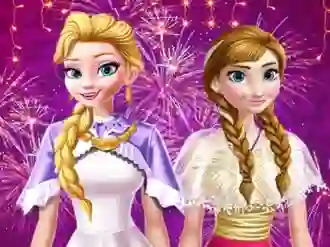 لعبة Ellie and Annie New Year Eve Party على الانترنت