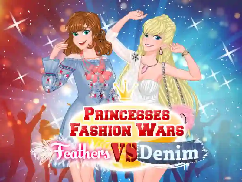 لعبة Princesses Fashion Wars Feathers VS Denim على الانترنت