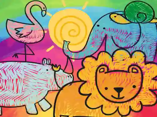 لعبة Little Animals Coloring على الانترنت
