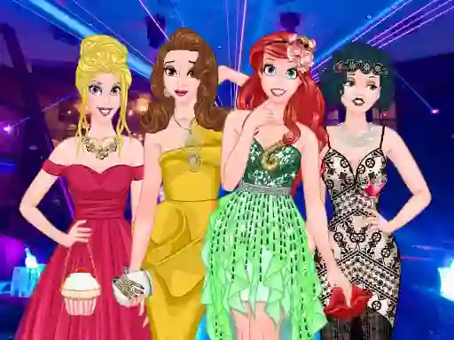 لعبة  Princesses Graduation Party Night على الانترنت