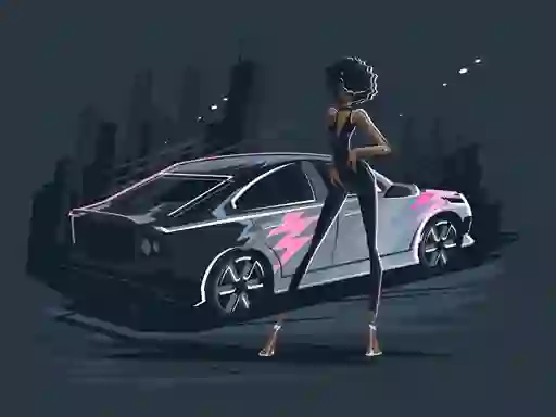لعبة Old and New Cars Coloring على الانترنت
