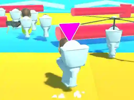 لعبة Fall Boys Skibidi Toilet على الانترنت
