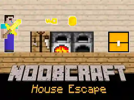 لعبة Noobcraft House Escape على الانترنت