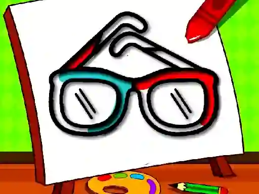 لعبة Easy Kids Coloring Glasses على الانترنت