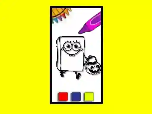 لعبة SpobgeBob Halloween Coloring Book على الانترنت