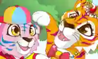 لعبة Mommy and Baby Tiger على الانترنت