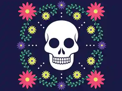 لعبة Colorful Skull Jigsaw على الانترنت