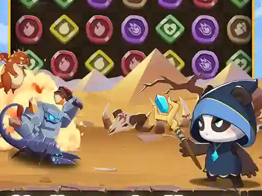 لعبة Legend of Panda Match 3 & Battle على الانترنت