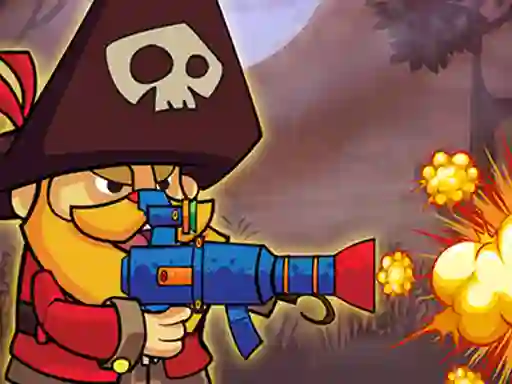 لعبة Pirates vs Zombies على الانترنت