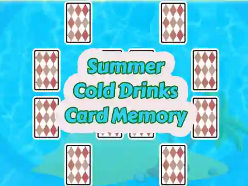 لعبة Summer Cold Drinks Card Memory على الانترنت