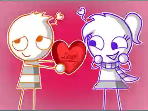 لعبة Valentines Hidden Stars على الانترنت