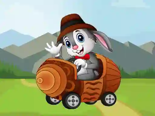لعبة Cartoon Animals In Cars Match 3 على الانترنت