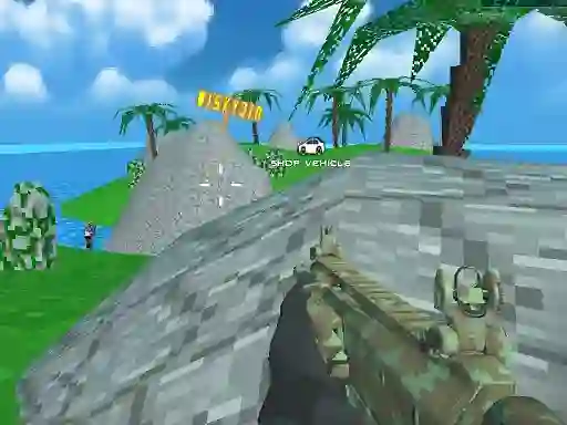 لعبة Blocky Combat SWAT Desert Storm Zombie على الانترنت