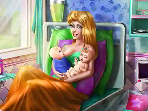 لعبة Sleepy Princess Twins Birth على الانترنت