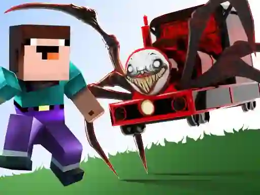 لعبة Noob vs Spider Train على الانترنت