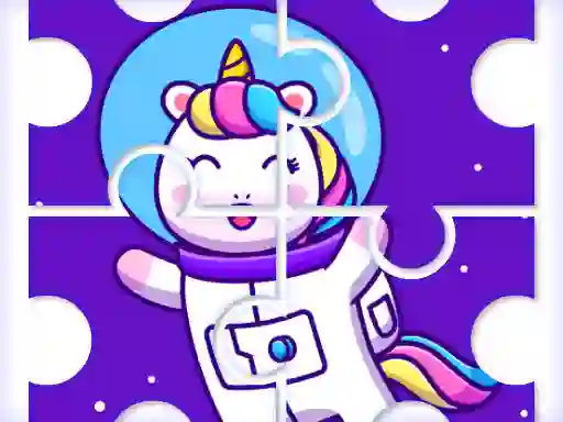 لعبة Cute Rainbow Unicorn Puzzles على الانترنت